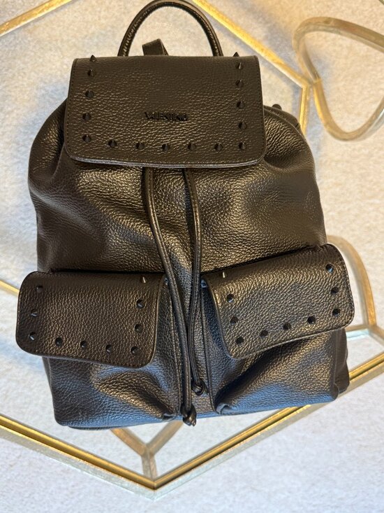 Valentino NWT Rock Stud Backpack with Dust Bag Black Leather MSRP $995 main image 6